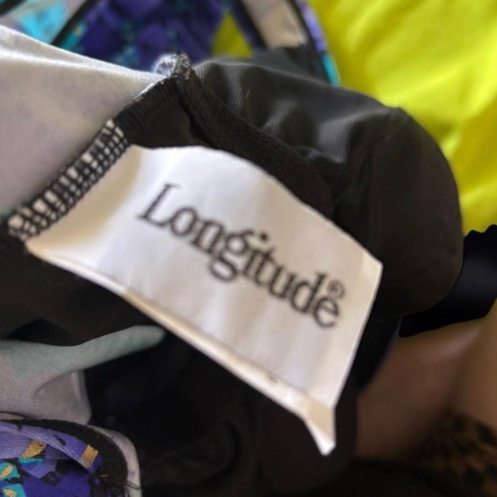 Longitude blue & Teal Patterned One-Piece Swimsuit - Picture 3 of 4